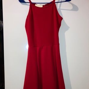 red dress
